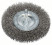 Stainless steel wavy wire disc brush, 100x0.3 mm 100 mm, 0.3 mm, 10 mm