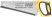 Hacksaw on laminate, small red-hot tooth 12 TRI (step 2 mm), sharpening, layer.rubberized handle 300 mm