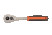 1/2" Reversible ratchet handle, with 60 teeth and 6° angle of action, 250 mm