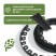 Plastic Mango Geoplastboard garden curb, height 55 mm, 10 meters +30 stakes, black
