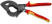 Кабелерез с трещоткой VDE, трёхходовой зубчатый привод, рез: кабель Ø 60 мм (600 мм², MCM 1200), L-320 мм, диэлектр., чёрн., 2-к ручки