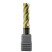 Carbide end mill c/x f 16x45x100 mm z=4 stainless steel and titanium, coated with ZrN, HRC 68 TORNERI T026112