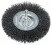 Disc brush with wavy steel wire, 100x0.3 mm 100 mm, 0.3 mm, 10 mm
