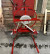 A machine with a manual drive for rolling fire hoses onto a new rib and winding them into a single or double roll SPPR-03 MALIEN