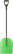 Snow shovel, polycarbonate, aluminum handle, small 340x385x1350 mm