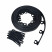 Plastic garden border MANGO LIGHT 10 m height 38 mm black
