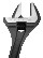 Adjustable wrench with hook, 10"