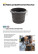 Plastic construction bucket for carrying mortar, reinforced walls, rope handles 40 l