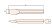 Chisel flat 6-faceted 500x35 intrinsically safe alloy AlCu 232-1018, HORTZ