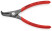Precision forceps. for external locking rings,90° sponge, seat. size Ø 19-60 mm, tip Ø 1.8 mm, L-165 mm, black, 1-k handles