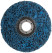 Polymer stripping disc 125 mm, blue, medium hardness