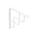 Shelf holder meth. QUADRO 200*200*20*3 , white AKS