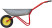 Garden wheelbarrow, 65 l, load capacity 80 kg