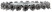 Paddle wheel, seat diameter 22.2 mm, 125 mm twisted steel wire, blister