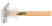 Молоток-гвоздодер, деревянная ручка 27 мм, 450 гр.