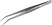 MF01002 Universal curved tweezers, 155 mm