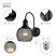 Wall Lamp Rivoli Rebeca 5096-401 Wall Lamp 1 x E27 40W Loft - country with Switch