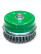 Cup harness brush with a limiting ring, D80 mm, 20 bundles, stainless steel straight wire ROH 0.50 mm, M14 fit
