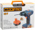 MAX-PRO Cordless Screwdriver 12 V; 2 speeds 0-350/0-1100 rpm; 10 mm; 27 Nm; 2 batteries (Ni-Cd) x1.5 Ah; 15+1; 1 hour; speed control
