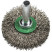 Disc brush with shank, corrugated wire BRS 600 W, 70 x 16 x 6, 358362
