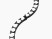 Garden curb 1000 mm height 78 mm black 1 piece