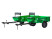 Medium single-axle trailer cart, Aurora TPM2-221, folding, 500 kg