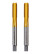 Метчики 188 ком-кт двухпр. Эксперт М22*2,5 M2 TIN (6542) Пласт бокс 1/60