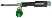 Screwdriver with ERGO handle for TORX T20x100 mm screws with a lock for working at height