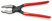 Car cone pliers, Ø 6/10 mm, straight, L-200 mm, narrow (head thickness 3.5 mm), for hard-to-reach places, black.