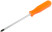 Screwdriver "Economy", CrV steel, plastic orange handle 5x100 mm PH1