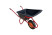 Industrialist wheelbarrow 1-wheel anti-shock reinforced, 110 liters (air wheel)