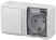 Socket with switch ERA Expert 11-7401-01 IP54 16A-10AX-250V AC White
