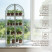Greenhouse window sill greenhouse with rounded top Geoplastboard 46x24x100 cm 4 shelves color white