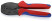 KNIPEX PreciForce® Пресс-клещи, изол. кабельные наконечники., штекерные и стык. соединители, кол-во гнёзд: 3, 0.5 - 6.0 мм² (20 -10 AWG),L-220 мм