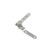 Hinge for countertops, plate 180° overhead AKS white zinc