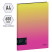 Folder with Berlingo "Radiance" spring binder, 17 mm, 600 microns, with inner pocket, yellow/pink gradient