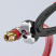 Pliers with a side spout for pressing, for clamps with one/two lugs (including Oetiker systems), L-220 mm, KN-1099I220