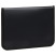Folder with zipper STAMM A4, 500mkm, plastic, zipper around, black