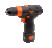 Cordless screwdriver Drill with quick-release chuck 3/8"-10 mm, 12V