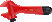Insulated adjustable wrench, length 205/grip 29 mm