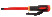 Insulated screwdriver with ERGO handle for screws with a slot of 0.5x3x100 mm with a Kevlar loop