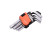 A set of HEX imbus keys, 1.5-10 mm, CrV, 9 pcs.// HARDEN