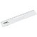 Ruler 15cm STAMM, plastic, with lens, transparent, colorless, European weight