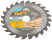 Circular saw blade for wood 190 x 30 x 24T + 2 rings: 30/20 and 20/16 mm