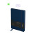 Undated diary, A5, 136 l., leatherette, Berlingo "Western", with elastic band, blue