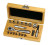 Felo Set of heads and bits with ratchet and bit holder in a wooden case, 18 pcs 05771866