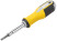 Screwdriver with adjustable stinger "Start", CrV steel, 6-in-1, 115 mm stitch, rubberized handle