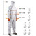 Reusable painting jumpsuit JPC155 made of polyester fabric, density 70g/m2, size XXL, gray, - 1 pc.