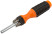Screwdriver 6 CrV bits, orange handle with anti-slip pad