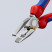 Pliers comb., cut: provol. cf. Ø 3.4 mm, solid. Ø 2.2 mm, cable Ø 12 mm (16 mm2), L-180 mm, chrome, 2-k handles